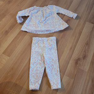 Burt's Bees Baby 2 Piece Outfit 3-6M